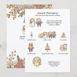 Invitación Línea de tiempo de Boda personalizada Invitar a un