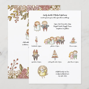 Invitación Línea de tiempo de Boda personalizada Invitar a un