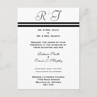 Invitación - Línea negra