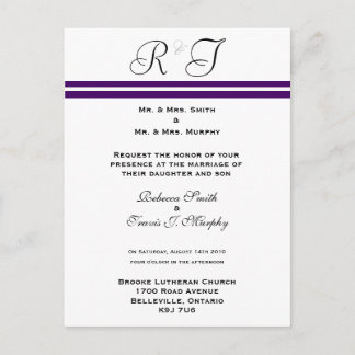 Invitación - Línea púrpura