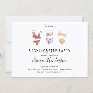 Invitación Lingerie Bachelorette