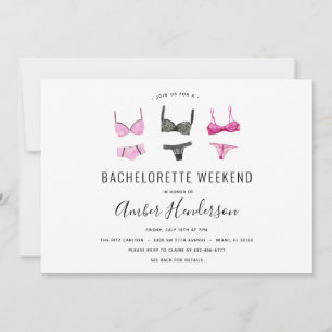 Invitación Lingerie Bachelorette