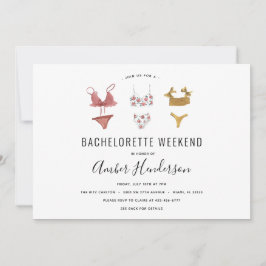 Invitación Lingerie Bachelorette