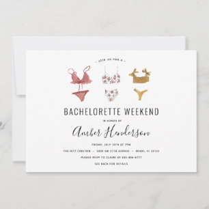 Invitación Lingerie Bachelorette