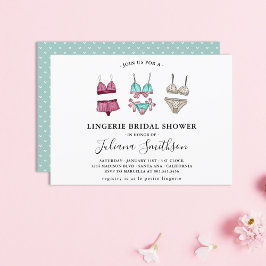 Invitación Lingerie Bridal Shower