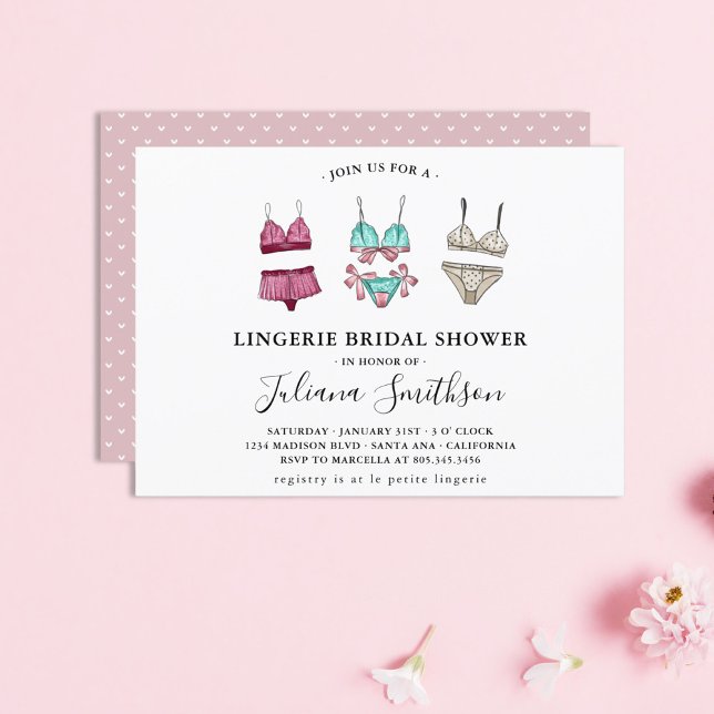 Invitación Lingerie Bridal Shower (Subido por el creador)
