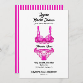 Invitación Lingerie Bridal Shower
