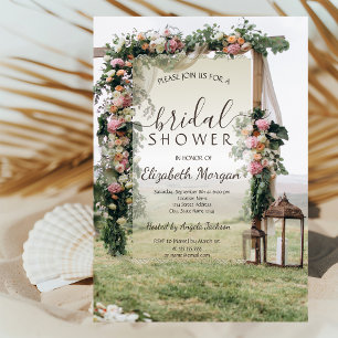Invitación Linterna de enramada de boda ducha de novia