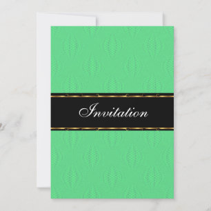 Invitación Linterna Verde Cumpleaños Evento Dorado Negro