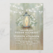 Linterna y Boda veraniego Rústico de la Respiració