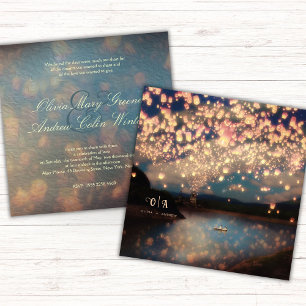 Invitación Linternas de deseo de amor