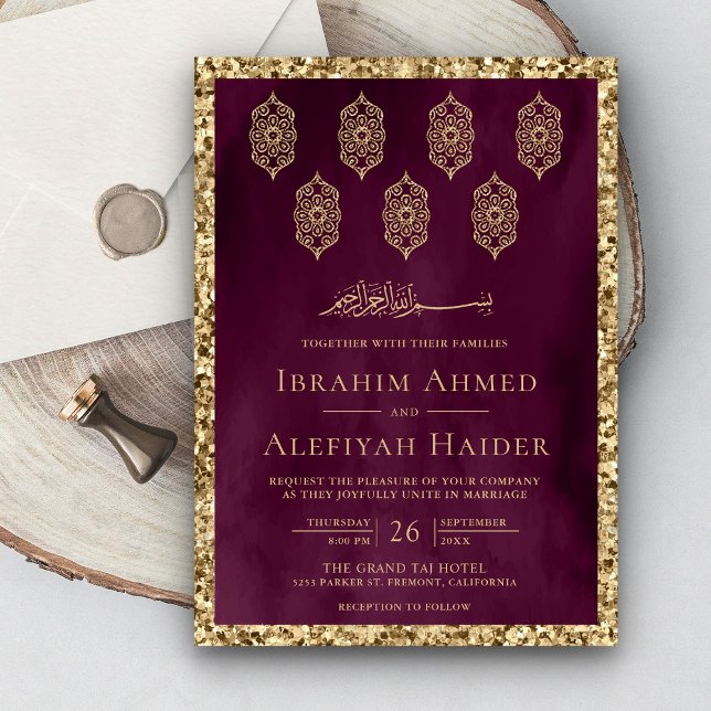 Invitación Linternas de ornato de cosecha descienden a Boda m (Subido por el creador)