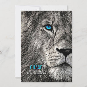 Invitación Lion Chase Your Dreams
