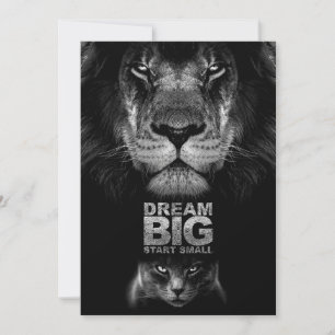 Invitación Lion Dream BIG Start Small