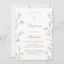 Invitación Lirio calla | Bautizo