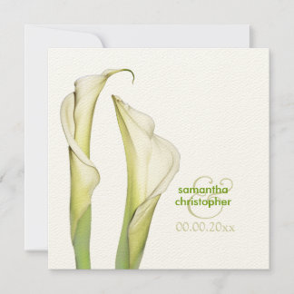 Invitación Lirios Calla/tarjetas de boda