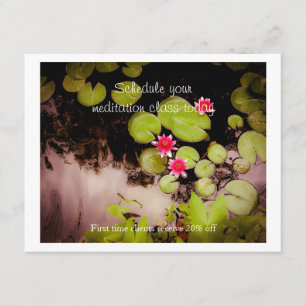 Invitación Lirios de agua y estanque koi