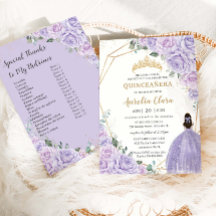 Lista de Padrinos Florales de Lila Púrpura de Quin