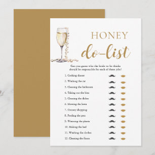 Invitación Lista de tareas para la novia y el novio Perlas de