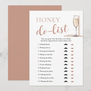 Invitación Lista de tareas para la novia y el novio Perlas de