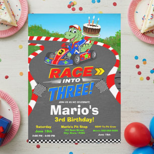 Invitación Lista para la 3ª Carrera de Dinosaurios