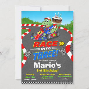 Invitación Lista para la 3ª Carrera de Dinosaurios