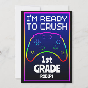 Invitación Listo para aplastar el regreso a clases personaliz