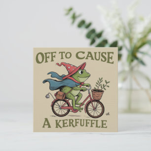 Invitación Listo para Causar un Alboroto Rana Sarcástico Meme