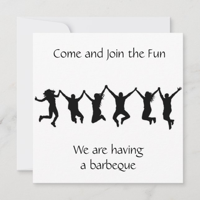 INVITACIÓN **LISTO PARA CELEBRAR **BARBACOA** INVITAR (Anverso)