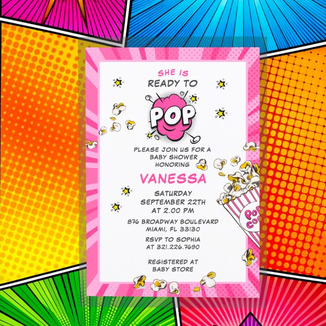 Invitación Listo para crear Baby Shower divertido y moderno C (Subido por el creador)