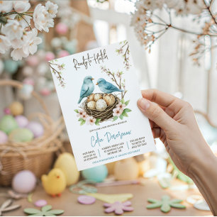 Invitación ¡Listo para eclosionar! Cumpleaños de Aves Anidan