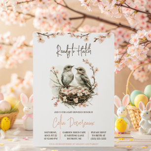Invitación ¡Listo para eclosionar!  Cumpleaños de pájaros ani