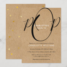 Listo para estallar Guión chic de baby shower Kraf