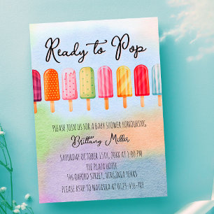 Invitación Listo Para Estallar Piruleta Verano Baby Shower