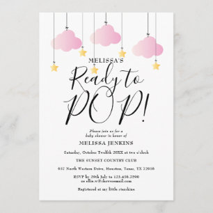 Invitación Listo para estallar Twinkle Twinkle Baby Girl Show