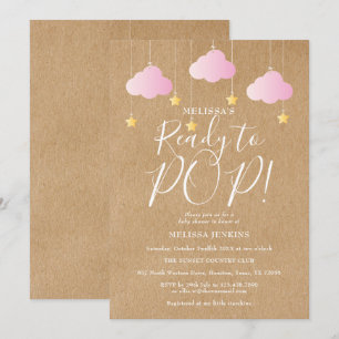 Invitación Listo para estallar Twinkle Twinkle Baby Shower Rú