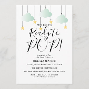 Invitación Listo para estallar Twinkle Twinkle Neutral Baby S