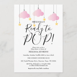 Invitación Listo para hacer pop Twinkle Twinkle Baby Girl Sho