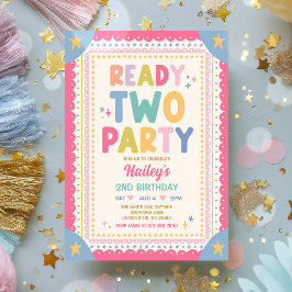 Invitación Listo para la fiesta de cumpleaños caprichosa de n