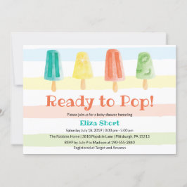Invitación Listo para pop Popsicle Summer Baby Shower