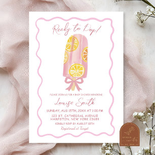 Invitación Listo Para Pop Summer Popsicle Baby Shower