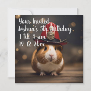 Invitación **"Listo para rescatar: Conejillo de indias con so