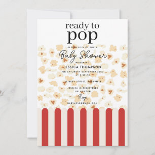 Invitación Listo para reventar Dulces para la lluvia de bebé