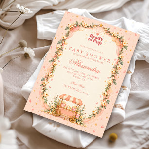 Invitación Listo para reventar Fiesta de Bebé de Palomitas Ro