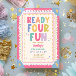 Invitación Listo para una divertida fiesta de cumpleaños capr