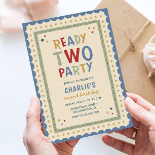 Invitación Listo para una fiesta colorida de cumpleaños 2