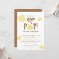 Listo para usar Baby Shower de palomitas de maíz