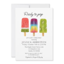 Listo para usar Baby Shower Popsicle