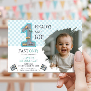 Invitación Listo, Vamos 1er Cumpleaños