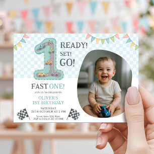 Invitación Listo, Vamos, Primera Cumpleaños